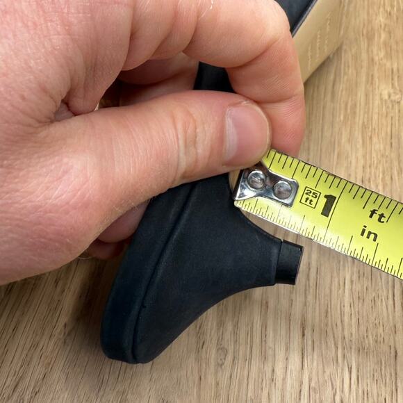 NEW Jenni Kayne Black Oiled Leather Kitten Heel Mule Pointed Toe Size 36 (US 6) - Picture 12 of 13